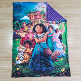 purple cartoon blanket