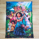 purple cartoon blanket