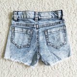 blue cow shorts jeans