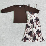 Brown suspenders for girls