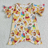 cartoon yellow  girl dress
