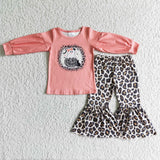 5.5 Halloween pink  leopard girl clothing