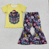 Halloween yellow  girls clothing