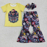 Halloween yellow  girls clothing