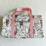 BA0008-- High quality cow print women's duffel bag