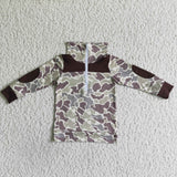USA Brown camouflage pullover