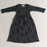 new style Halloween black tulle baby girls outfits