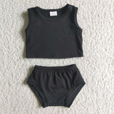 new style Halloween black tulle baby girls outfits