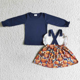 Halloween pumpkin girls outfits