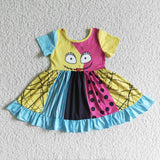 Halloween colorful girls dress