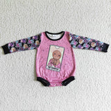 Halloween pink baby romper