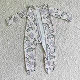 fishing zip baby romper