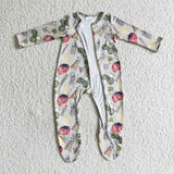 red house zip baby romper