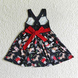 5.5 black cat milk silk dress