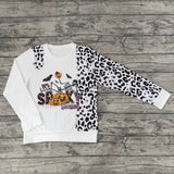 pumpkin leopard adult top