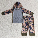 gray boy zip outfits