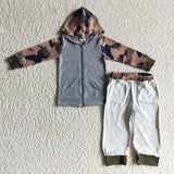 gray boy zip outfits