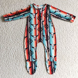cow zip baby romper