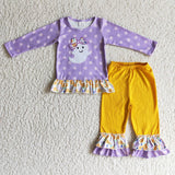 2.99 Halloween purple ghost girls clothing