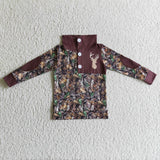 deer brown pullover