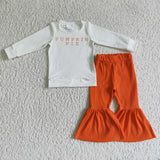 Halloween black and orange  girls clothing