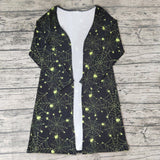 Halloween spiderweb cardigan mom and  me
