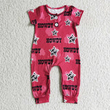 Howdy red romper