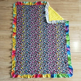 leopard yellow blanket