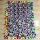 leopard yellow blanket