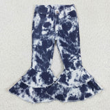 blue tie-dye girls jeans
