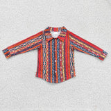 4.5 western red boy Collar Shirt