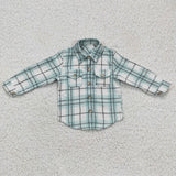 green plaid boys T-shirts