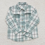 green plaid boys T-shirts