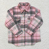 pink plaid boys T-shirts