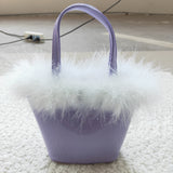 purple handbag