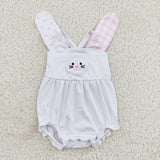embroidery Easter rabbit girls romper