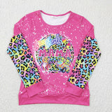 pink and leopard mama top