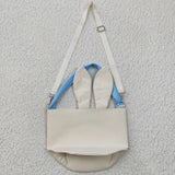 Easter blue cartoon Bucket bag