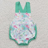 green flower baby bubble