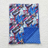 cartoon blue blanket