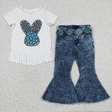 bunny white top +  jeans outfits