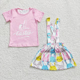 Easter pink Bunny girls outfits