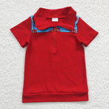 4.5 cartoon red short pullover