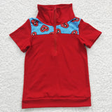 4.5 cartoon red short pullover