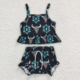 summer turquoise cow girl clothing