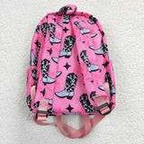 7.24 USA High quality western pink shoots print backpack