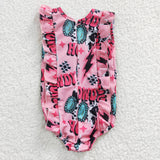 5.5  S0036 western howdy cow swimsuit