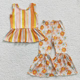 milk silk floral and stripe girls outfits