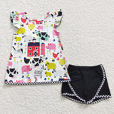 5.5  B11-4 bow farm girls clothing