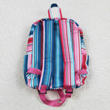 High quality Vertical fringe print backpack
